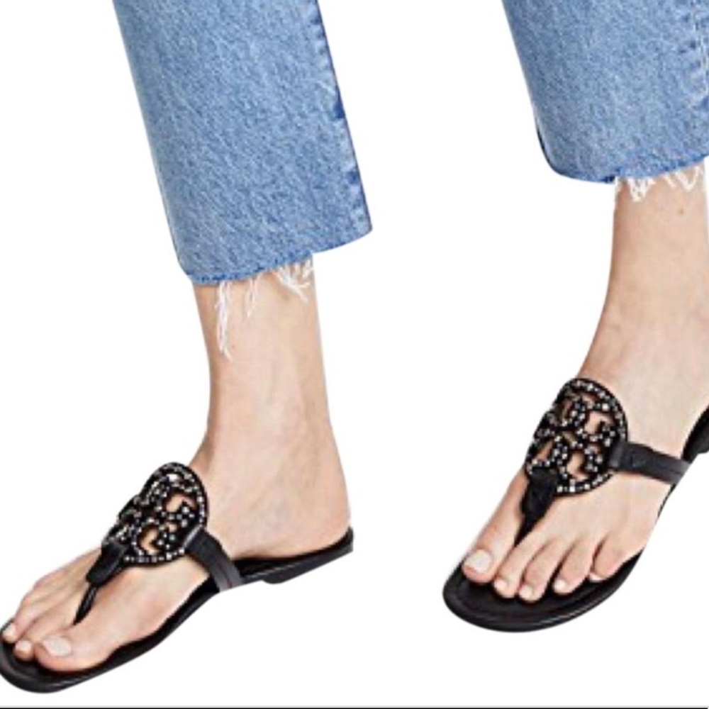 NWT Tory Burch Crystal Millers Sandals 6 - Picture 8 of 8